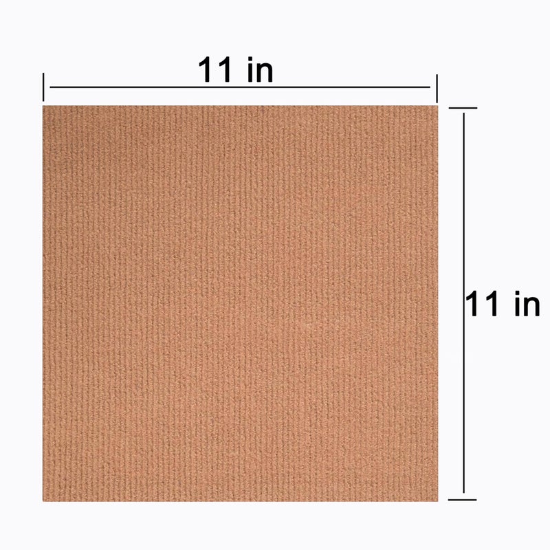 CISSLOR Self Adhesive Carpet Floor Peel Tile Square 30 Pcs 11"" x 11"" Peel and Stick Carpet Floor Tiles Home Furnishings Floor Easy Install DIY - Image 2